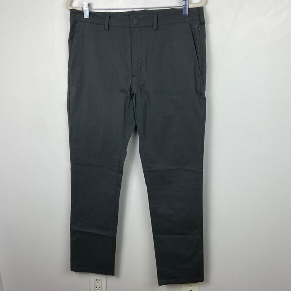 New‎ Mack Weldon Technical Chino Pants Grey Maverick Size 32 by 32 Modern Casual - Picture 15 of 16